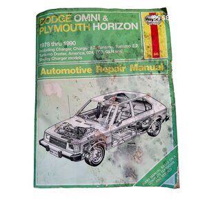 Dodge Omni & Plymouth Horizon Automotive Repair Manual 1978-1990